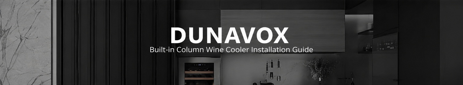 DUNAVOX built-in wine cooler installation guide